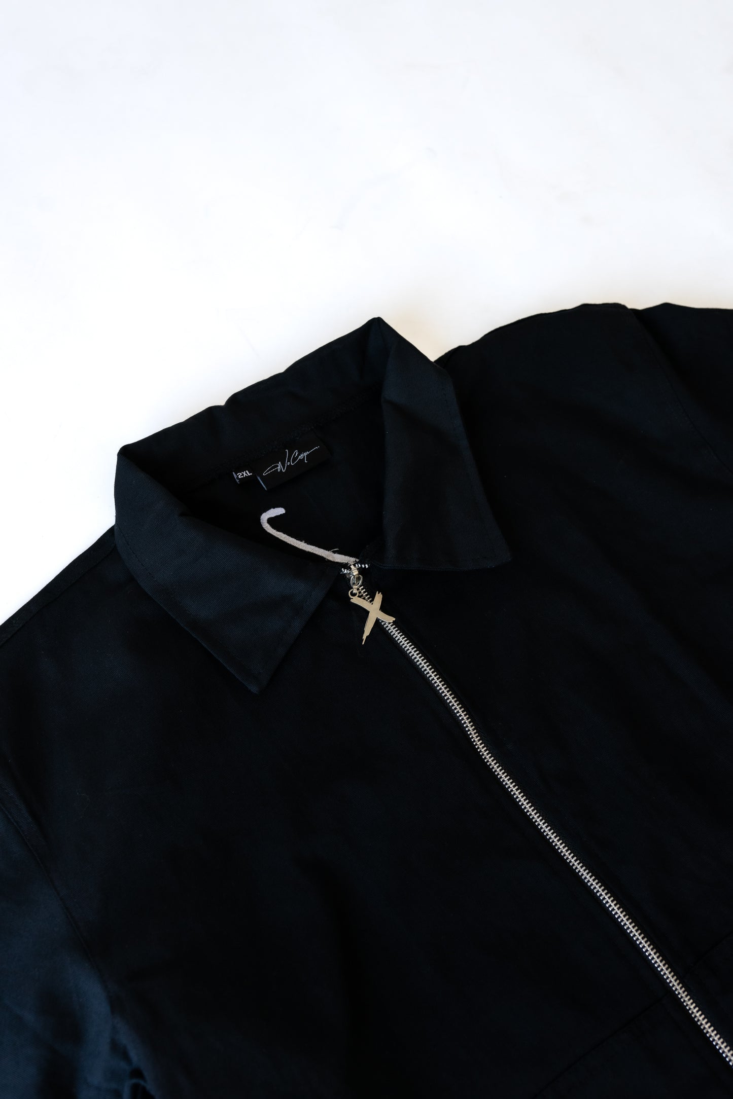 “ISM” zip up shirt Black