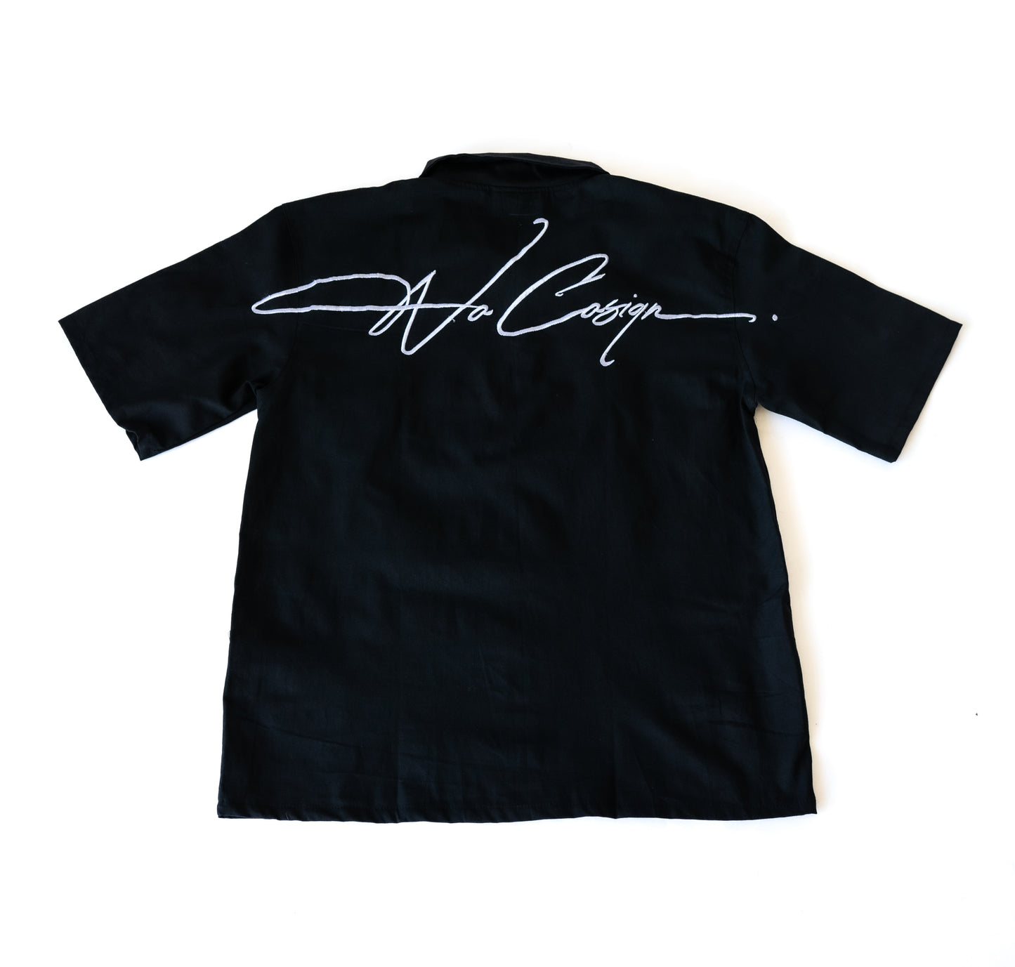 “ISM” zip up shirt Black