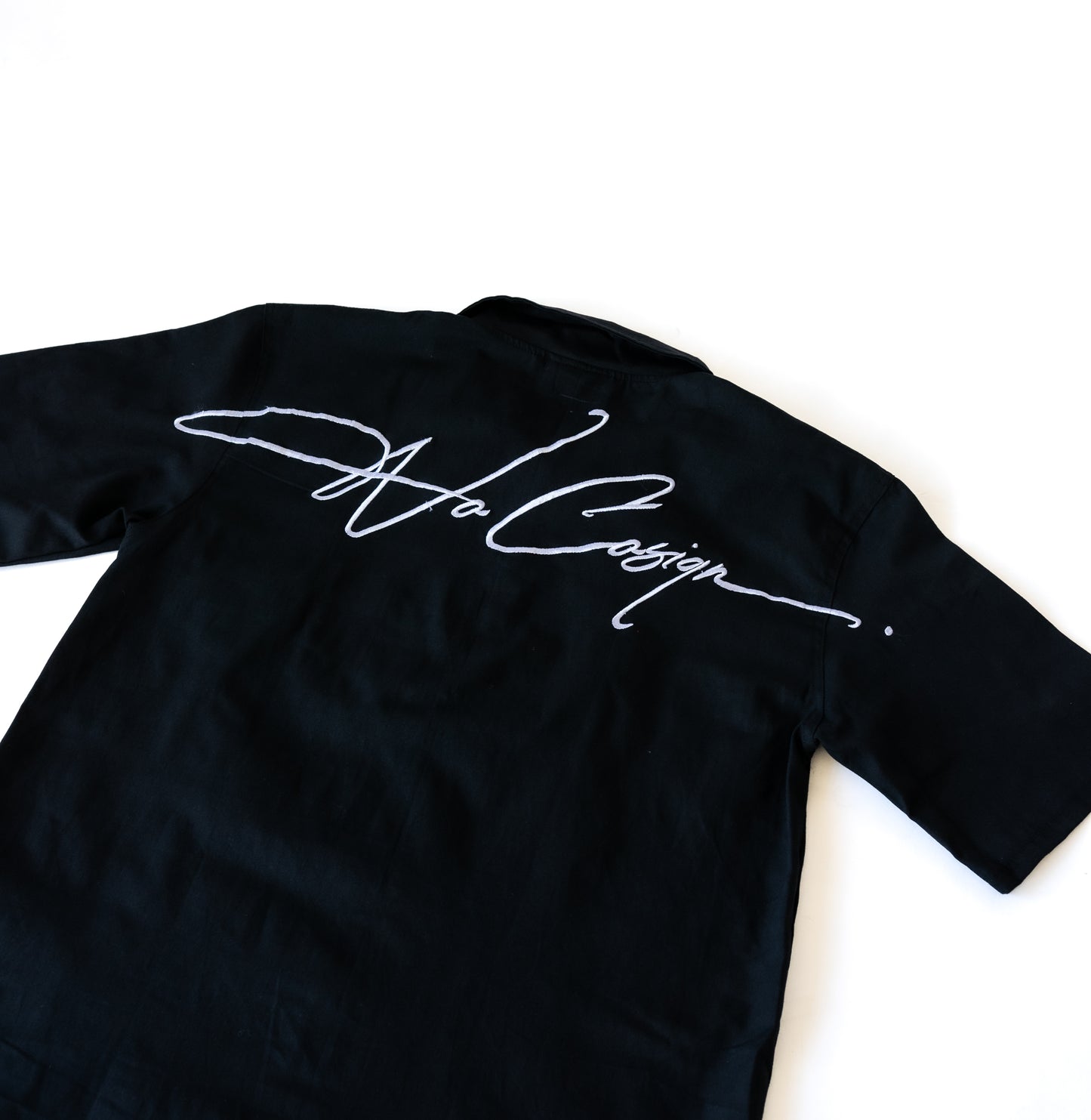 “ISM” zip up shirt Black