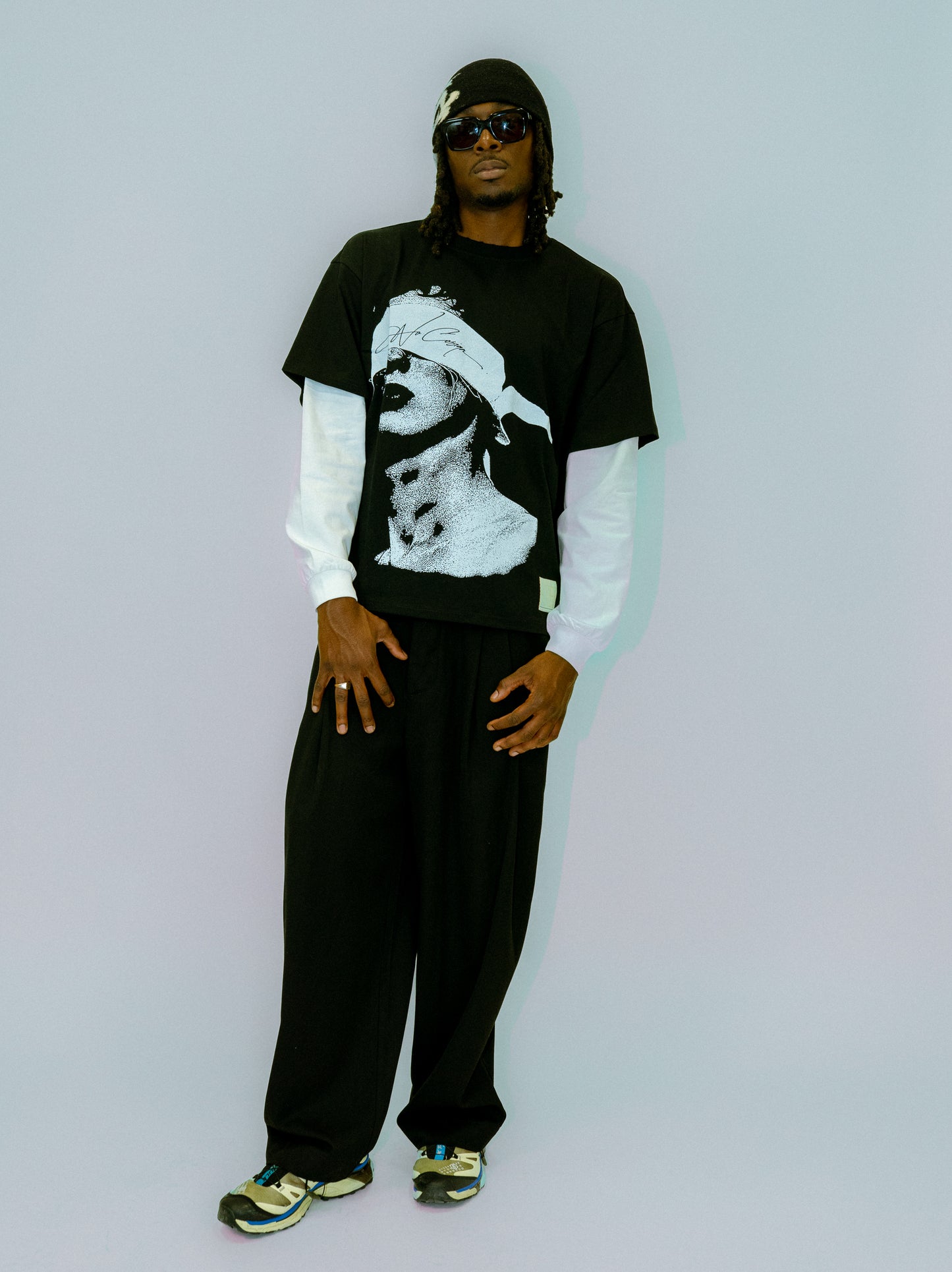 “BIRDBOX” double layered long sleeve