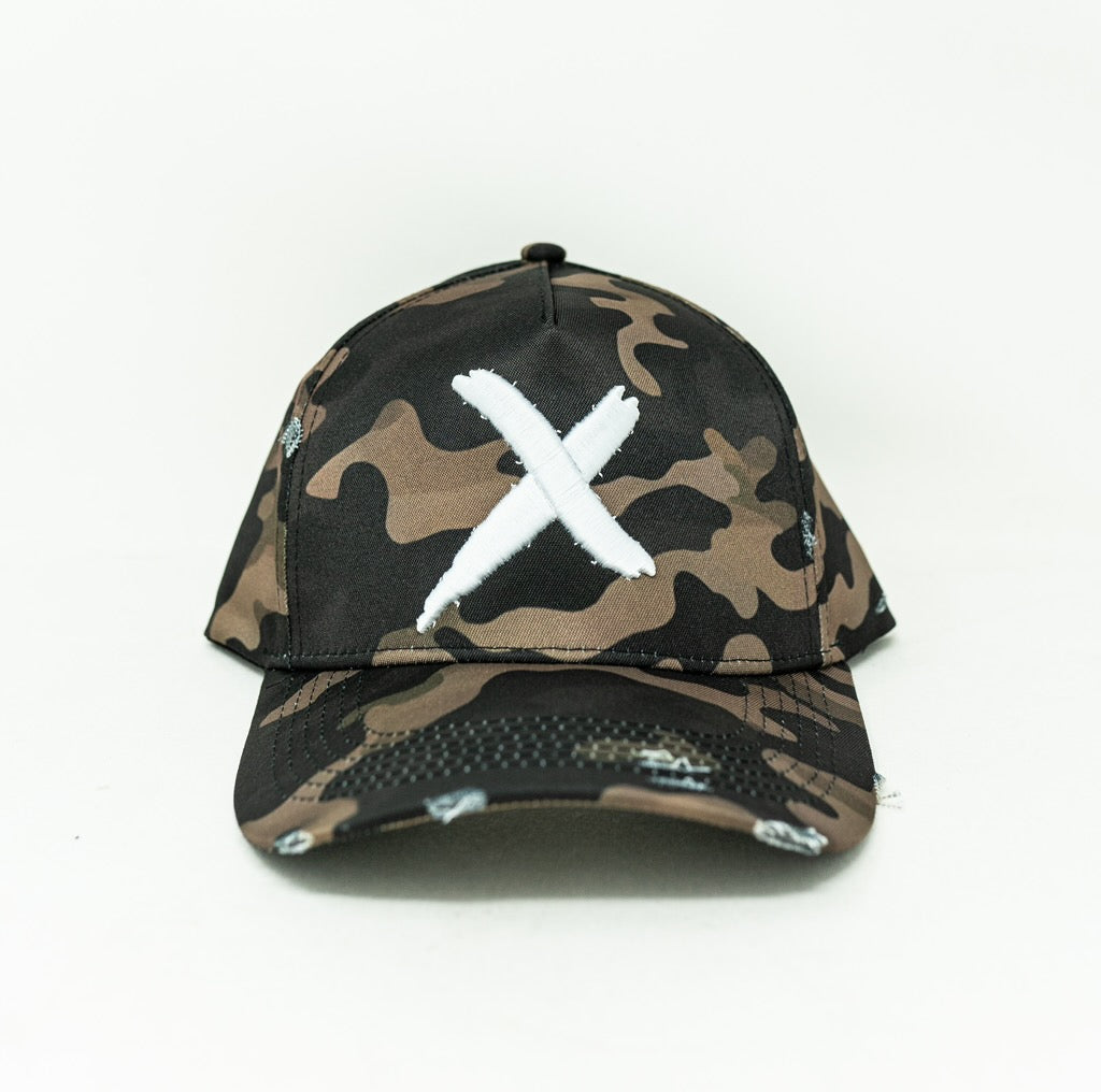 “Distressed Camo” SnapBack