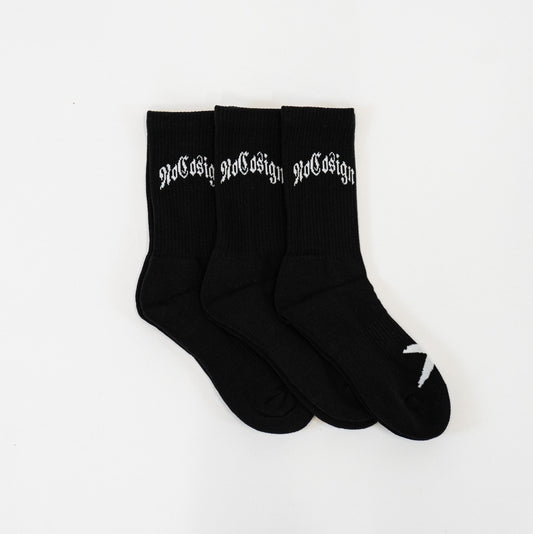 Logo Socks Black (3pack)