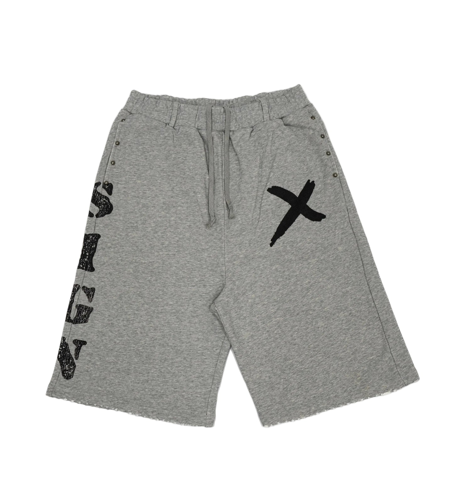 “SIGN” sweatshorts grey colorway