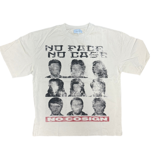 “NO FACE, NO CASE” tee