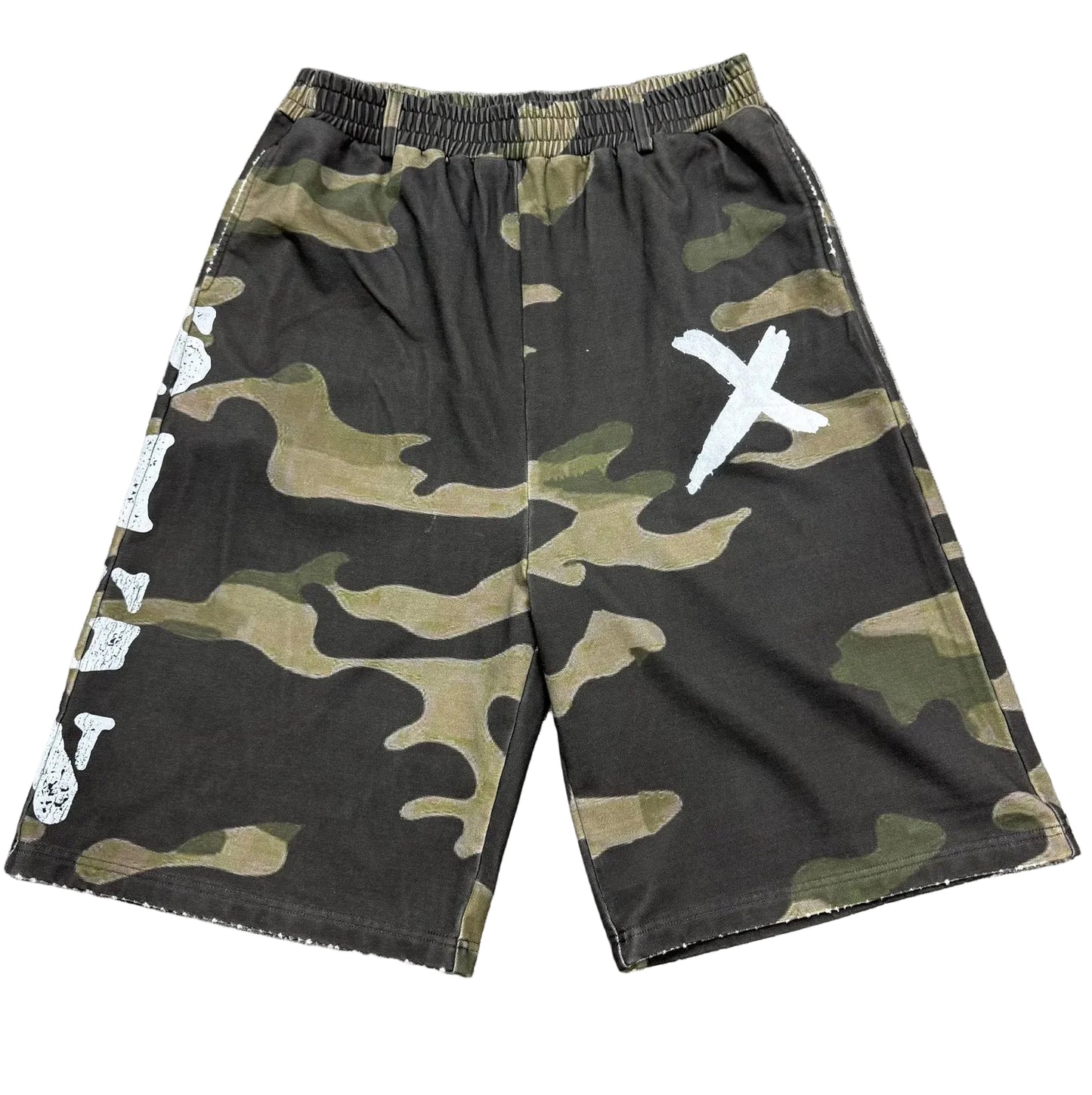 “SIGN” sweatshorts camo colorway