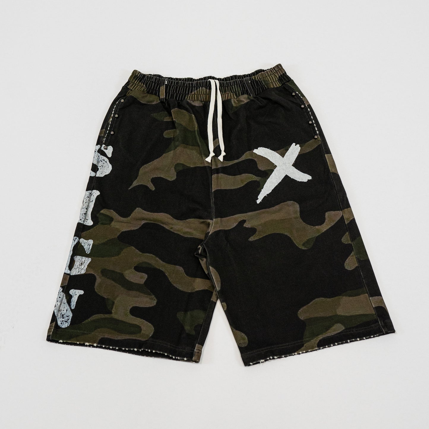 “SIGN” sweatshorts camo colorway