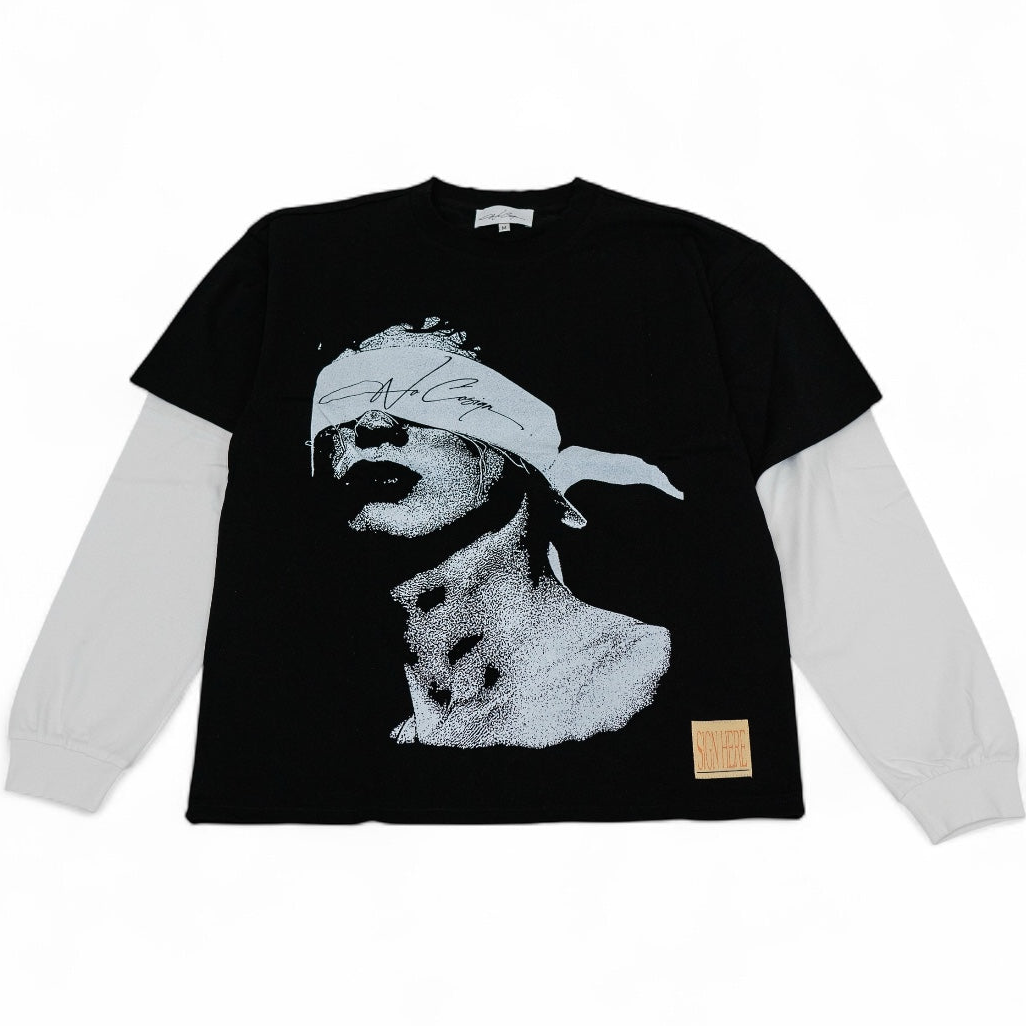 “BIRDBOX” double layered long sleeve