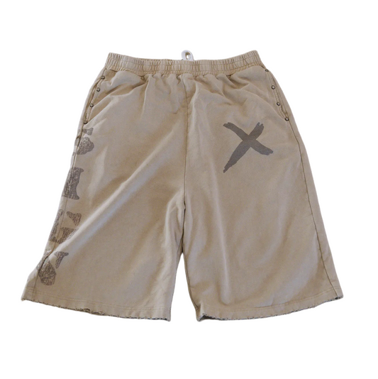 “SIGN” sweatshorts wishbone colorway